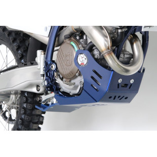 Sabot bleu en plastique PEHD avec protection de biellette pour Husqvarna FC250 - FC350 2
