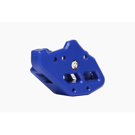 Guide chaine bleu en plastique UHMW pour TM Racing