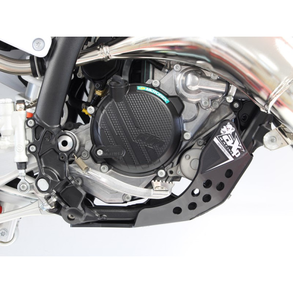 Right side of the black HDPE plastic skid plate for KTM and Husqvarna