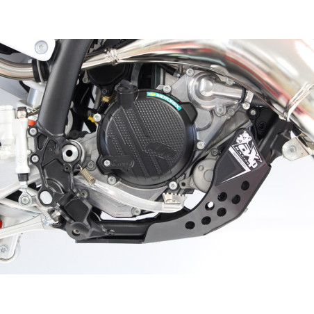Right side of the black HDPE plastic skid plate for KTM and Husqvarna