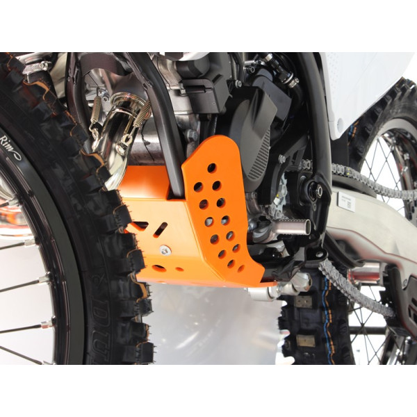 Côté gauche du sabot orange en plastique PEHD pour KTM 125SX et 150EXC