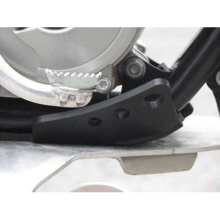 Sabot noir en plastique PEHD 6mm pour KTM 65SX