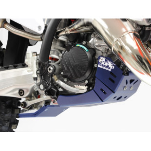 Sabot bleu en plastique PEHD avec protection de biellette pour Husqvarna TC125 - TE150 2