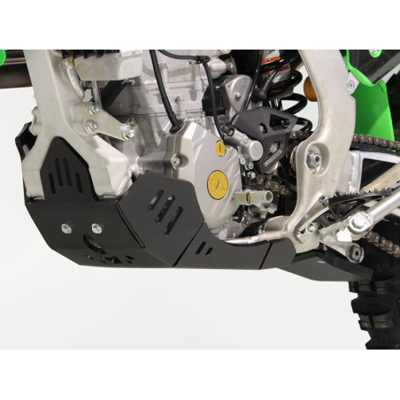 Côté gauche du sabot en plastique PEHD avec protection de biellette pour Kawasaki KX250