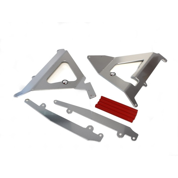 Protections de radiateurs en aluminium avec entretoises rouges pour Beta 250 et 300Xtrainer