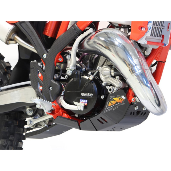 Côté droit du sabot noir en plastique PEHD avec protection de biellette pour Beta 125RR - 200RR