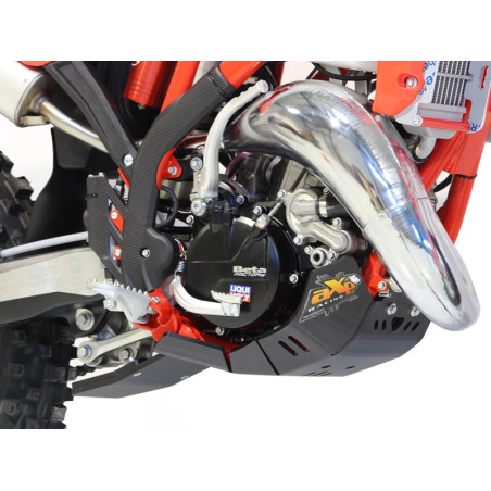 Côté droit du sabot noir en plastique PEHD avec protection de biellette pour Beta 125RR - 200RR