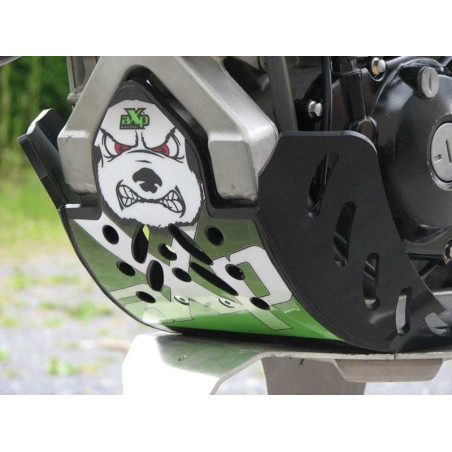 6mm black HDPE plastic skid plate for Kawasaki KX450F