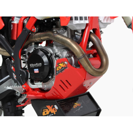 Côté droit du sabot rouge en plastique PEHD avec protection de biellette pour Beta 350RR - 500RR