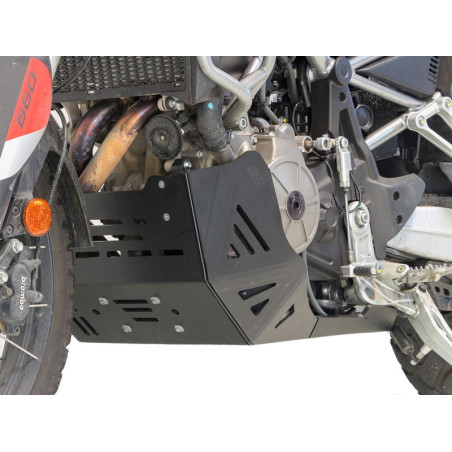 Côté gauche du sabot noir en plastique PEHD 8mm pour Aprilia Tuareg 660
