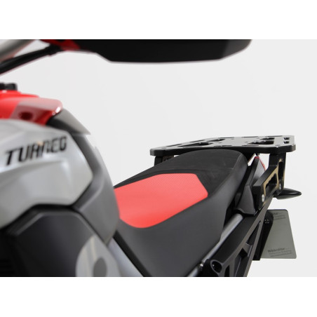 Left side of the 15mm thick HDPE plastic rear rack for Aprilia Tuareg 660
