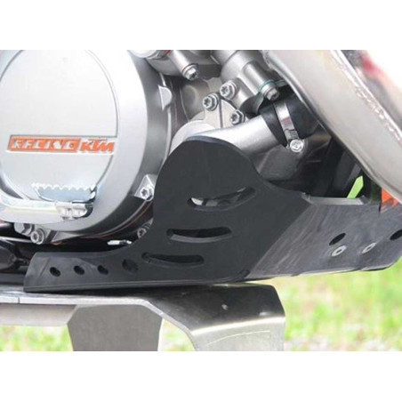 Sabot noir en plastique PEHD 6mm pour KTM 125SX - 125EXC