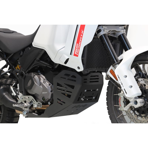 Côté droit du sabot noir en plastique PEHD 8mm pour Ducati Desert X