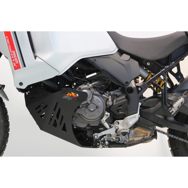 Côté gauche du sabot noir en plastique PEHD 8mm pour Ducati Desert X