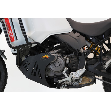 Côté gauche du sabot noir en plastique PEHD 8mm pour Ducati Desert X