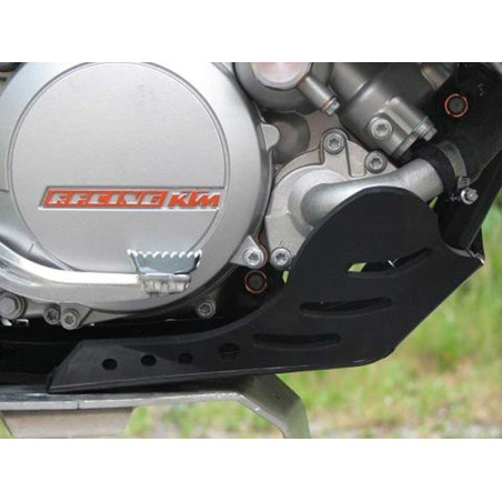 Côté droit du sabot noir en plastique PEHD pour KTM 125SX - 125EXC