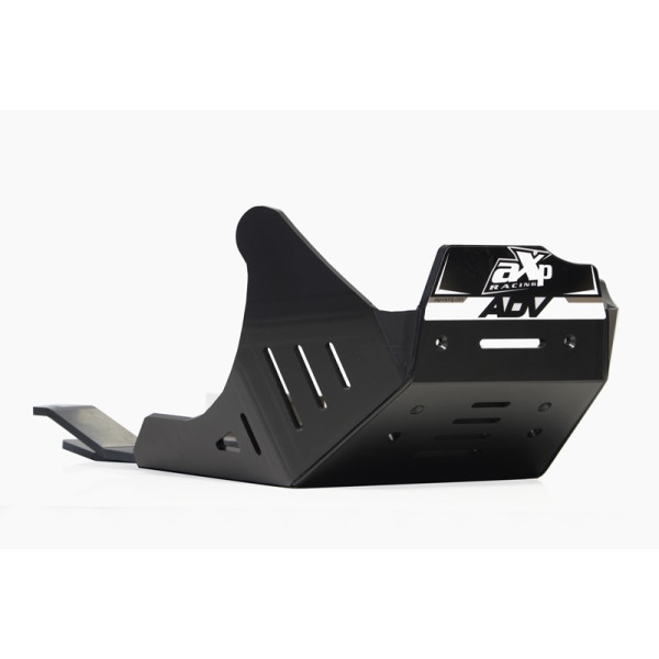 Black HDPE plastic skid plate with linkage guard for GasGas 700 - Husqvarna 701 - KTM 690