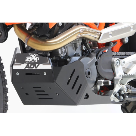 Côté gauche du sabot noir en plastique PEHD avec protection de biellette pour GasGas 700 - Husqvarna 701 - KTM 690
