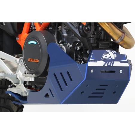 Côté droit du sabot bleu en plastique PEHD avec protection de biellette pour Husqvarna 701