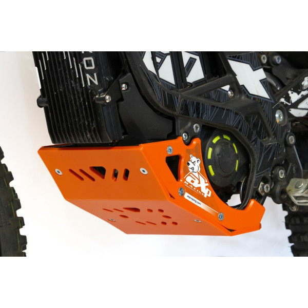 Côté gauche du sabot orange en plastique PEHD pour Surron Lightbee