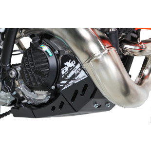 Black PEHD plastic skid plate for KTM 250EXC and 300EXC 2