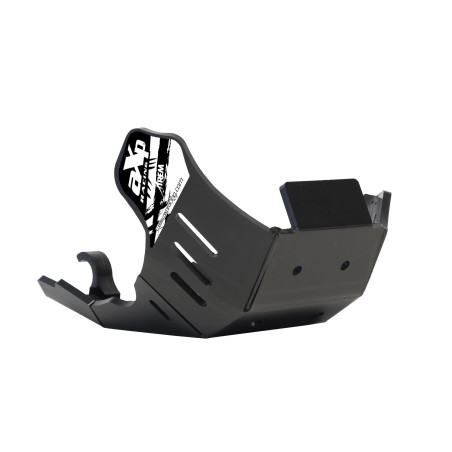 Black PEHD plastic skid plate for KTM 250EXCF and 350EXCF