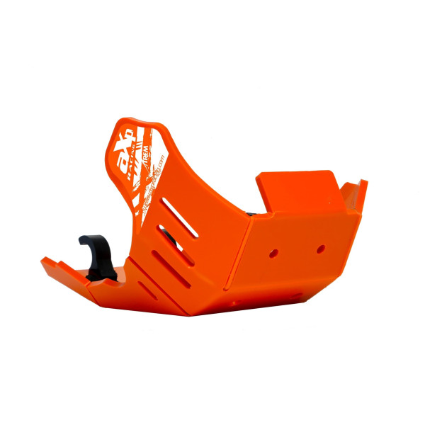 Orange PEHD plastic skid plate for KTM 250EXCF and 350EXCF