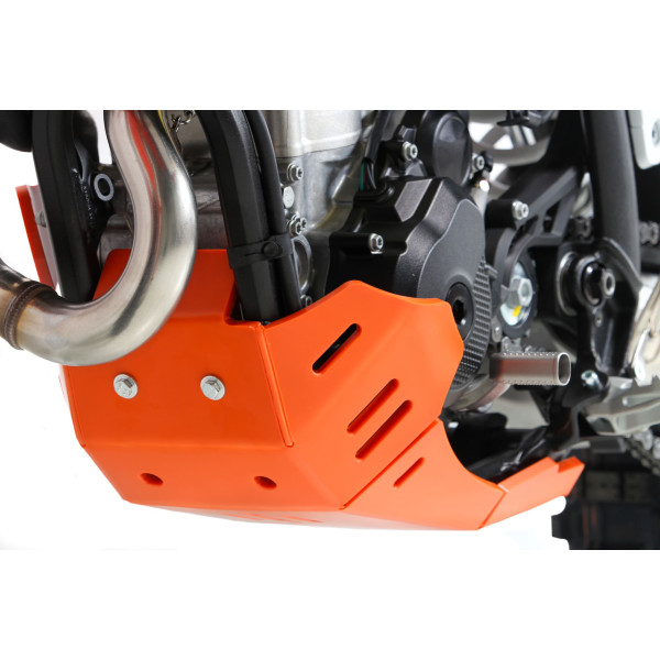 Côté gauche du sabot orange en plastique PEHD pour KTM 250EXCF et 350EXCF