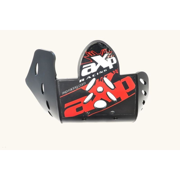 Vue de face du sabot noir en plastique PEHD 6mm pour Yamaha YZ450F