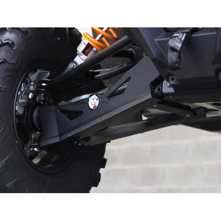 Vue de la protection de triangle avant gauche pour Polaris RZR XP1000 Sport