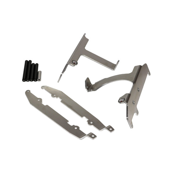 Protections de radiateurs en aluminium avec entretoises noires pour Sherco SEF300