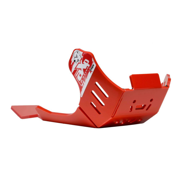 Sabot rouge en plastique PEHD avec protection de biellette pour GasGas EC250F / EC350F / MC250F / MC350F / ES350 / EX250F / EX35