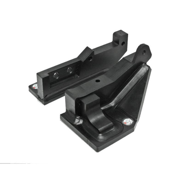 Side view of the swing arm skid plate for Suzuki LTR450