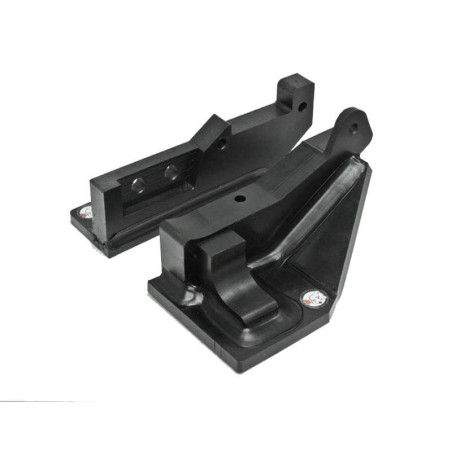 Side view of the swing arm skid plate for Suzuki LTR450