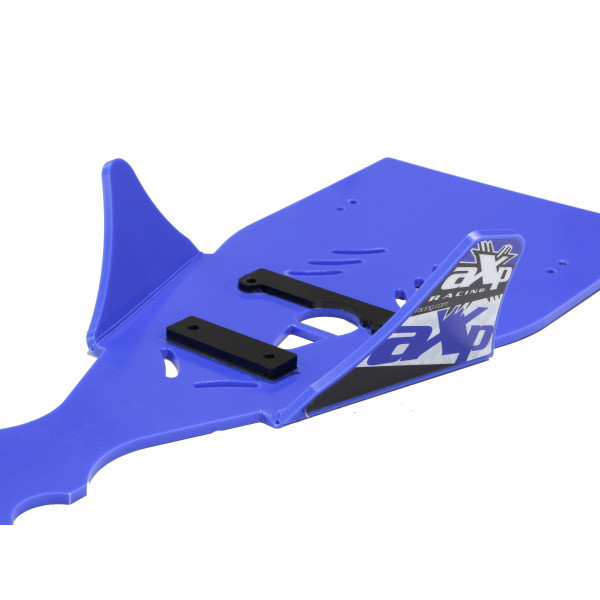 Sabot central en plastique PEHD bleu de 8mm d'épaisseur pour Yamaha YFZ450R