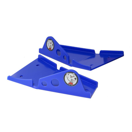 Protections de triangles avants Yamaha YFZ450 / YFZ450R / RAPTOR 700 - Bleu - AXP Racing