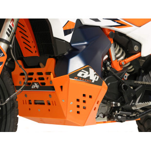Sabot Adventure en plastique PEHD orange de 8mm pour KTM 790 / 890 Adventure avec béquille centrale 2