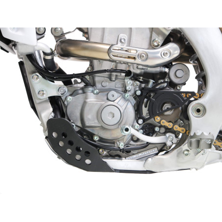 Côté gauche du sabot noir en plastique PEHD 6mm pour Yamaha YZ250F