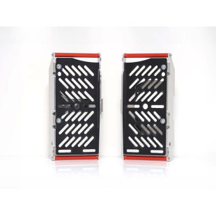 Protections de radiateurs en aluminium avec entretoises rouges pour Beta 350RR / 390RR / 430RR / 480RR Racing