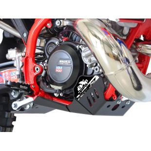 Sabot noir en plastique PEHD avec protection de biellette pour Beta 250RR Racing et 300RR Racing 2