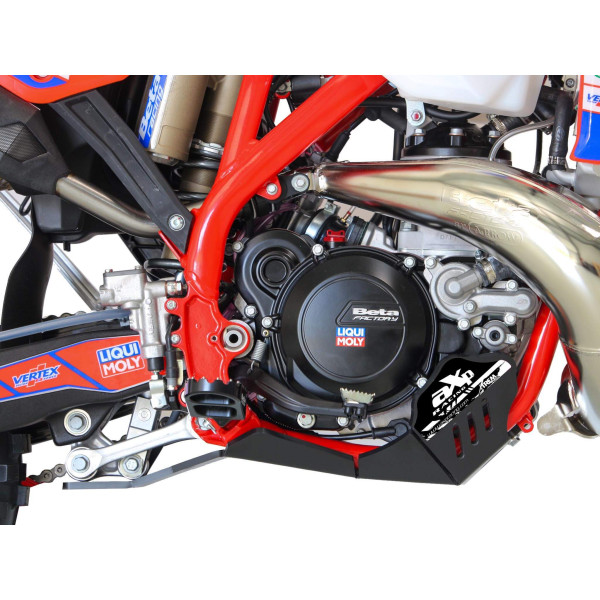 Côté droit du sabot noir en plastique PEHD avec protection de biellette pour Beta 250RR Racing et 300RR Racing