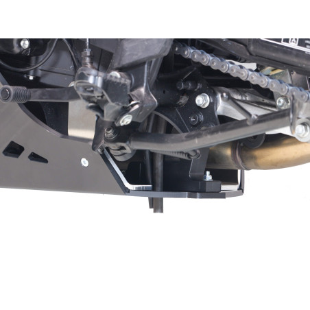 Vue arrière du sabot Adventure noir en plastique PEHD 8mm pour Honda XL750 Transalp