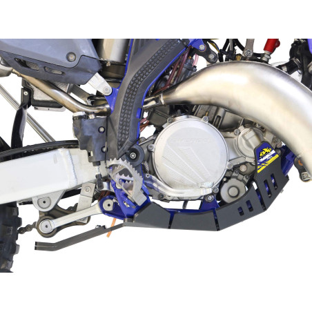 Côté droit du sabot noir en plastique PEHD avec protection de biellette pour Sherco 125SE Factory