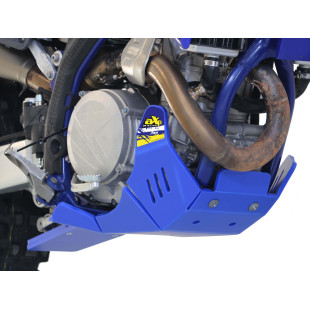 Sabot bleu en plastique PEHD avec protection de biellette pour Sherco SEF450 / SEF500 Factory 2