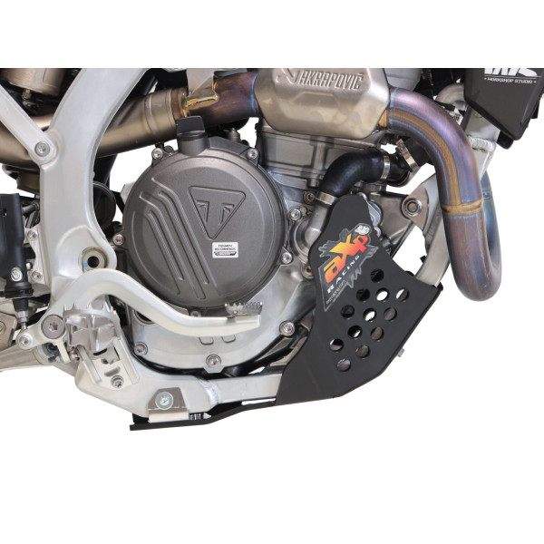 Côté droit du sabot noir en plastique PEHD 6mm pour Triumph TF250X