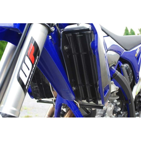 Side view of the radiator braces in aluminum for Sherco 250 - 300SEFR