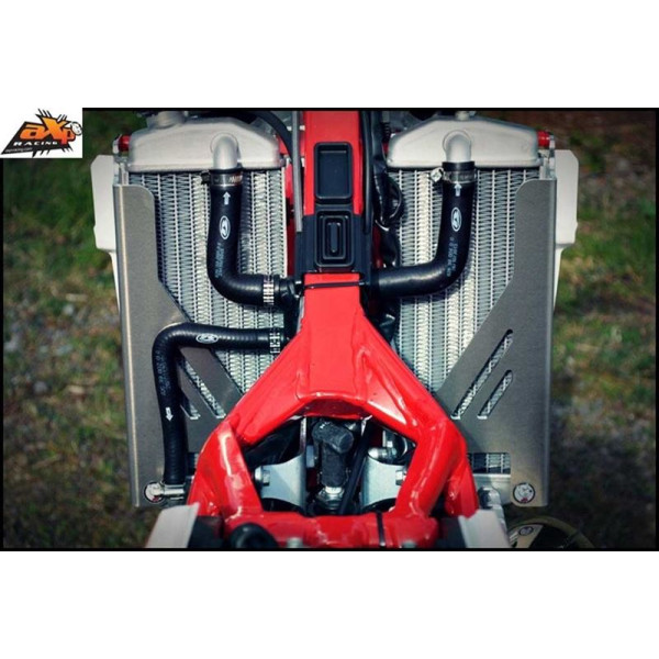 Protections de radiateurs en aluminium avec entretoises rouges pour Beta 250RR - 300RR