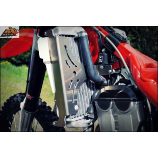 Protections de radiateurs en aluminium avec entretoises rouges pour Beta 350RR - 390RR - 430RR - 480RR 2