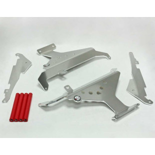 Protections de radiateurs en aluminium avec entretoises rouges pour Honda CRF450R
