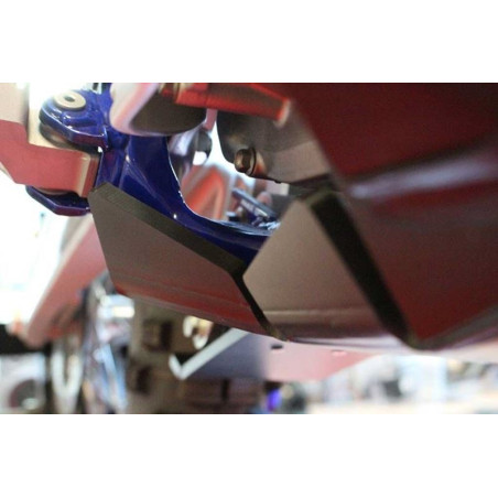 Côté droit du sabot noir en plastique PEHD avec protection de biellette pour Sherco 250 - 300 SEFR